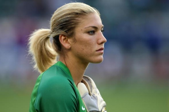 Hope Solo goalkeeper of the US women's national soccer team 