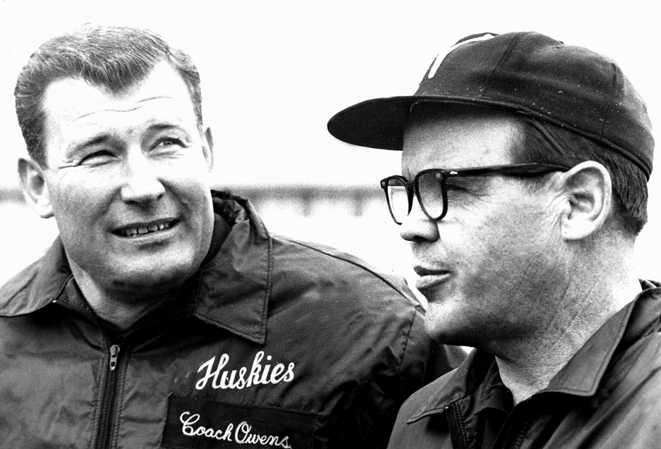 Jim Owens, Tom Tipps 11-8-1968 001 | Sportspress Northwest